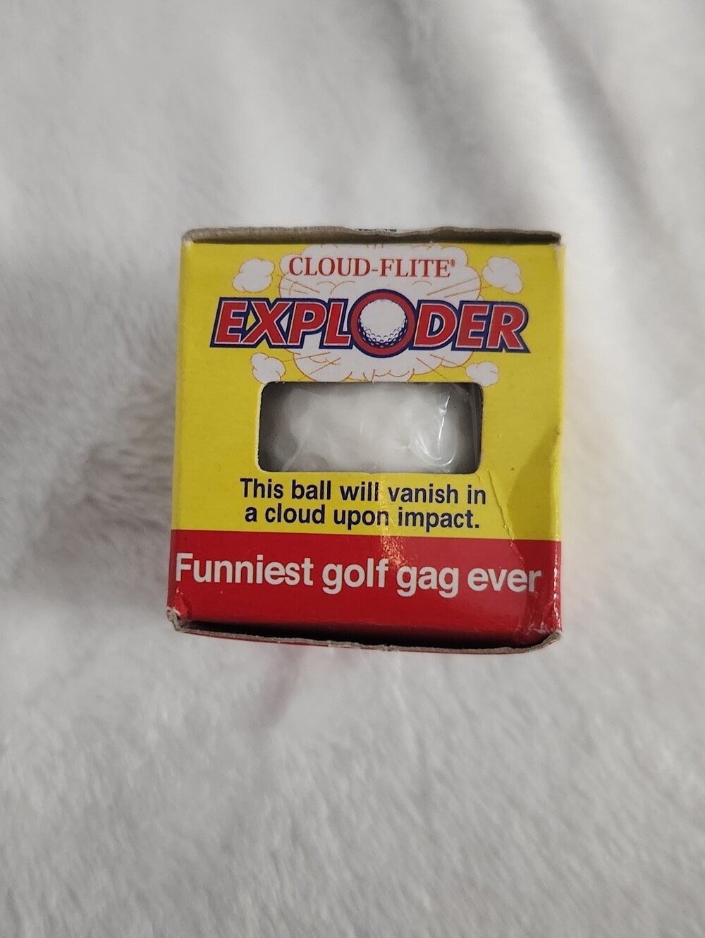 Exploder Gag Golf Ball - Yellow/Red Packaging